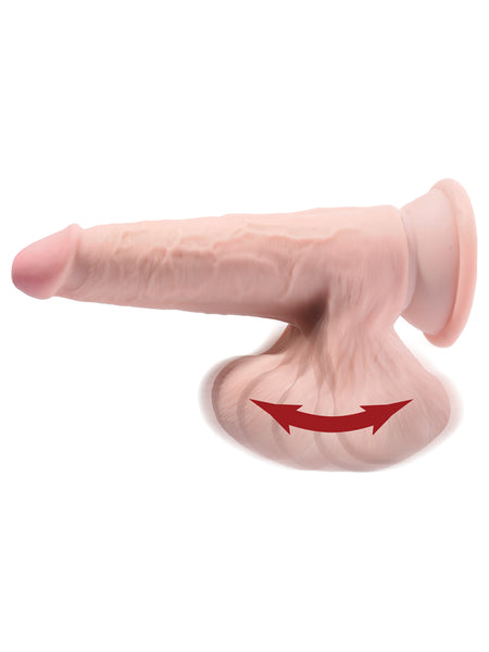 King Cock Plus 8 in. Triple Density Cock With Swinging Balls