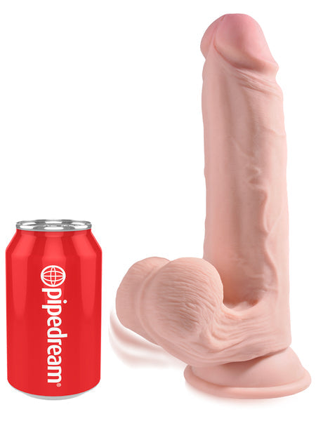 King Cock Plus 9 in. Triple Density Cock With Swinging Balls