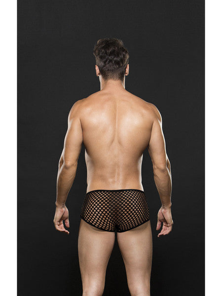 Envy Modern Fishnet Trunk Black M/L