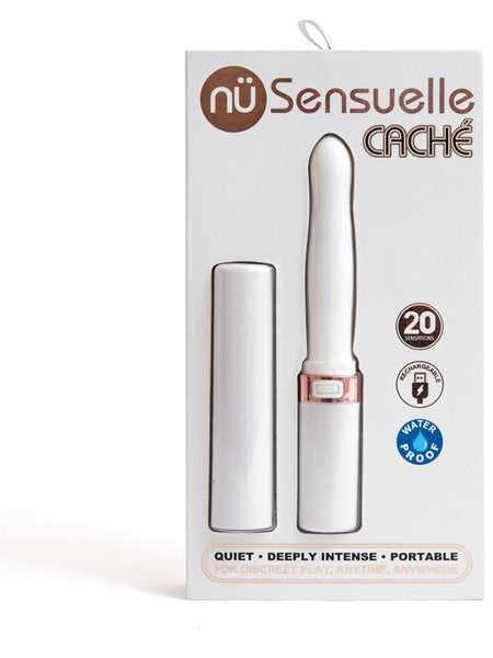 Sensuelle Cache 20 Func Rechargeable Covered Vibe White