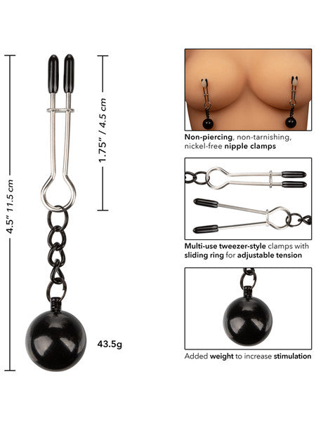 Nipple Grips Weighted Tweezer Nipple Clamps