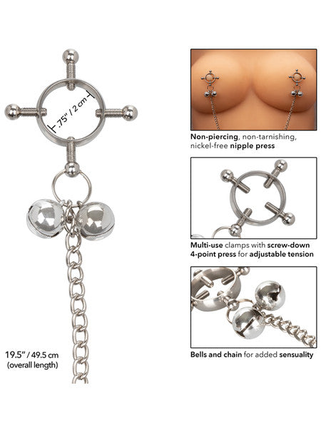 Nipple Grips 4-Point Nipple Press with Bells