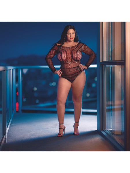 Scandal Plus Size Off the Shoulder Body Suit