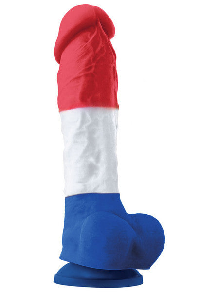 Colours Pleasures Tricolor 8 in. Dildo