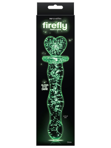 Firefly Glass Heart a Glow Clear