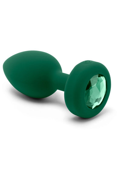 b-Vibe Vibrating Jewels Remote Control Plug M/L Emerald