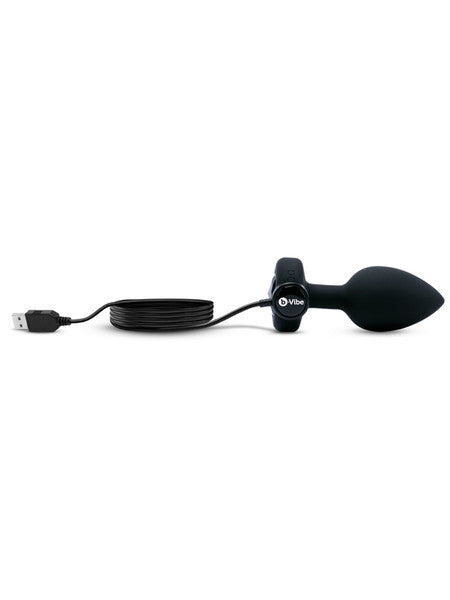 b-Vibe Vibrating Jewels Remote Control Plug M/L Black