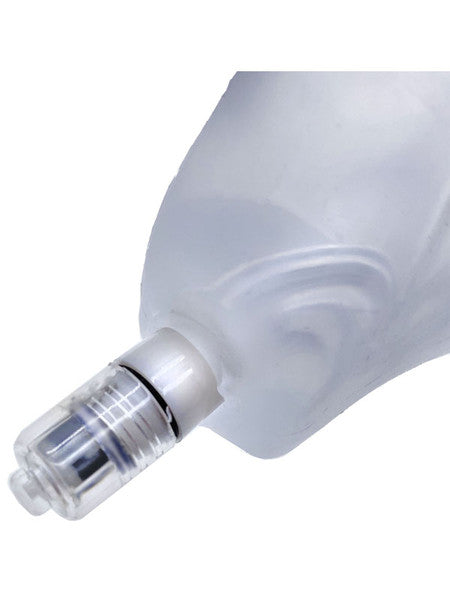 Glowhole-1 Hollow Buttplug With Led Insert Small Clear Ice