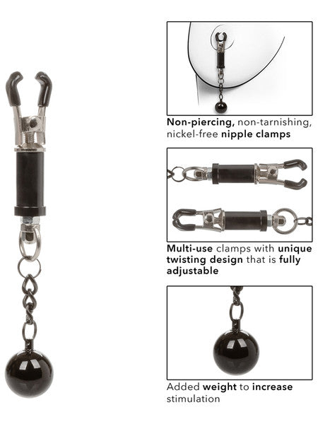 Nipple Grips Weighted Twist Nipple Clamps