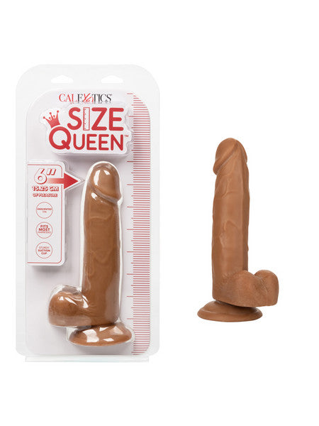 Size Queen 6 in./15.25 CM Brown