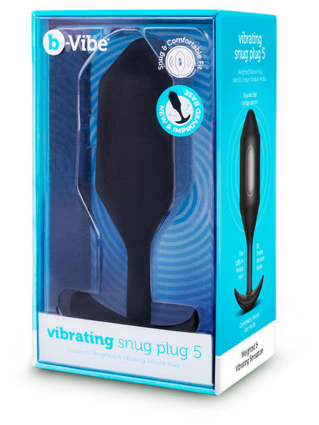 b-Vibe Vibrating Snug Plug XXL Black (size 5)