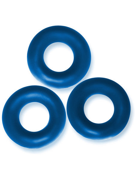 FAT WILLY 3-pack jumbo cockrings SPACE BLUE