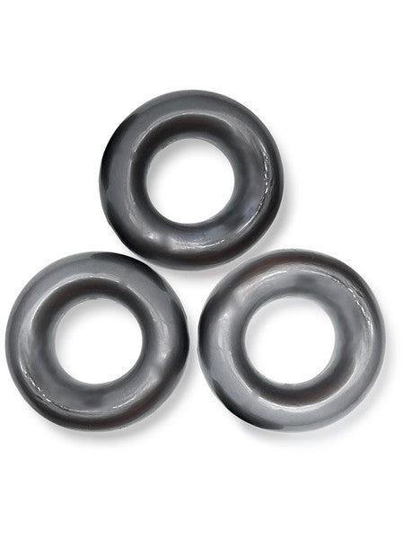 FAT WILLY 3-pack jumbo cockrings STEEL