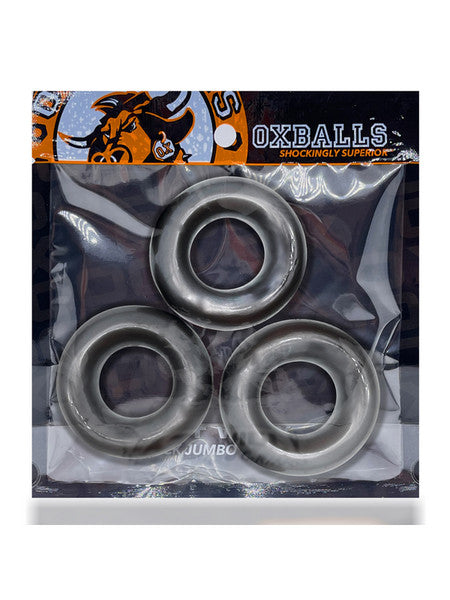 FAT WILLY 3-pack jumbo cockrings STEEL