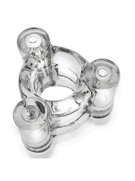 HEAVY SQUEEZE weighted squeeze ballstretcher w/ 3 stainless steel weights CLEAR