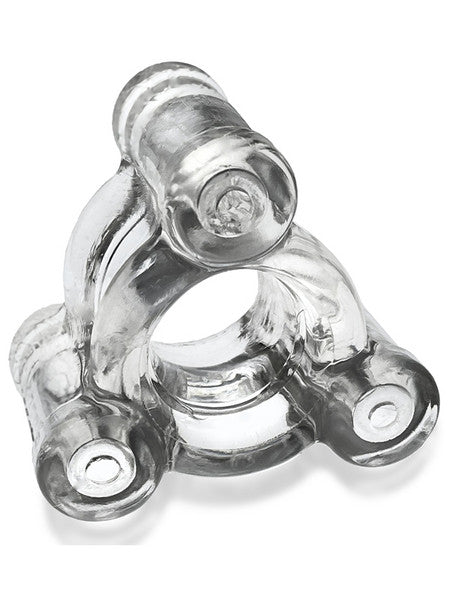 HEAVY SQUEEZE weighted squeeze ballstretcher w/ 3 stainless steel weights CLEAR