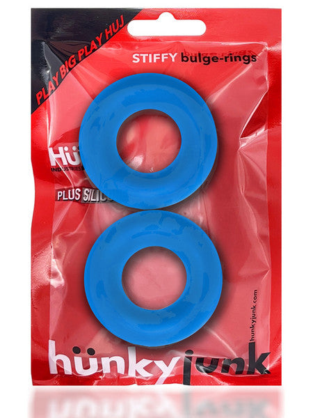 STIFFY 2-pack bulge cockrings TEAL ICE