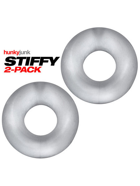 STIFFY 2-pack bulge cockrings CLEAR ICE