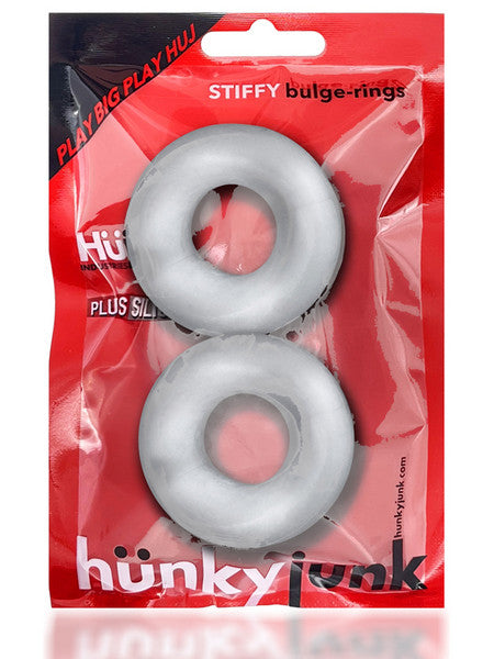 STIFFY 2-pack bulge cockrings CLEAR ICE