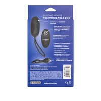 Silicone Remote Rechargeable Egg Black