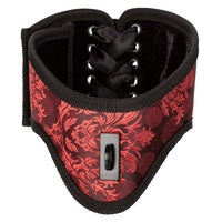 Scandal Posture Collar with Cuffs Red