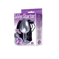 The 9's Silver Starter Bejeweled Steel Plug