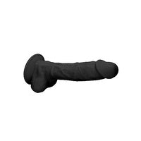 Silicone Dual Density Dildo With Balls 7 Inch