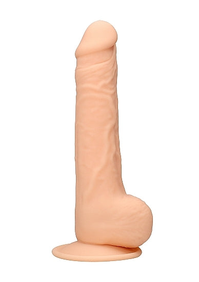Silicone Dual Density Dildo With Balls 9.5 Inch