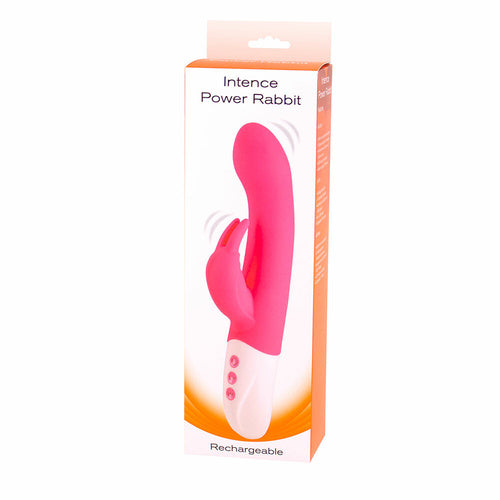 Rechargeable silicone rabbit vibe Pink