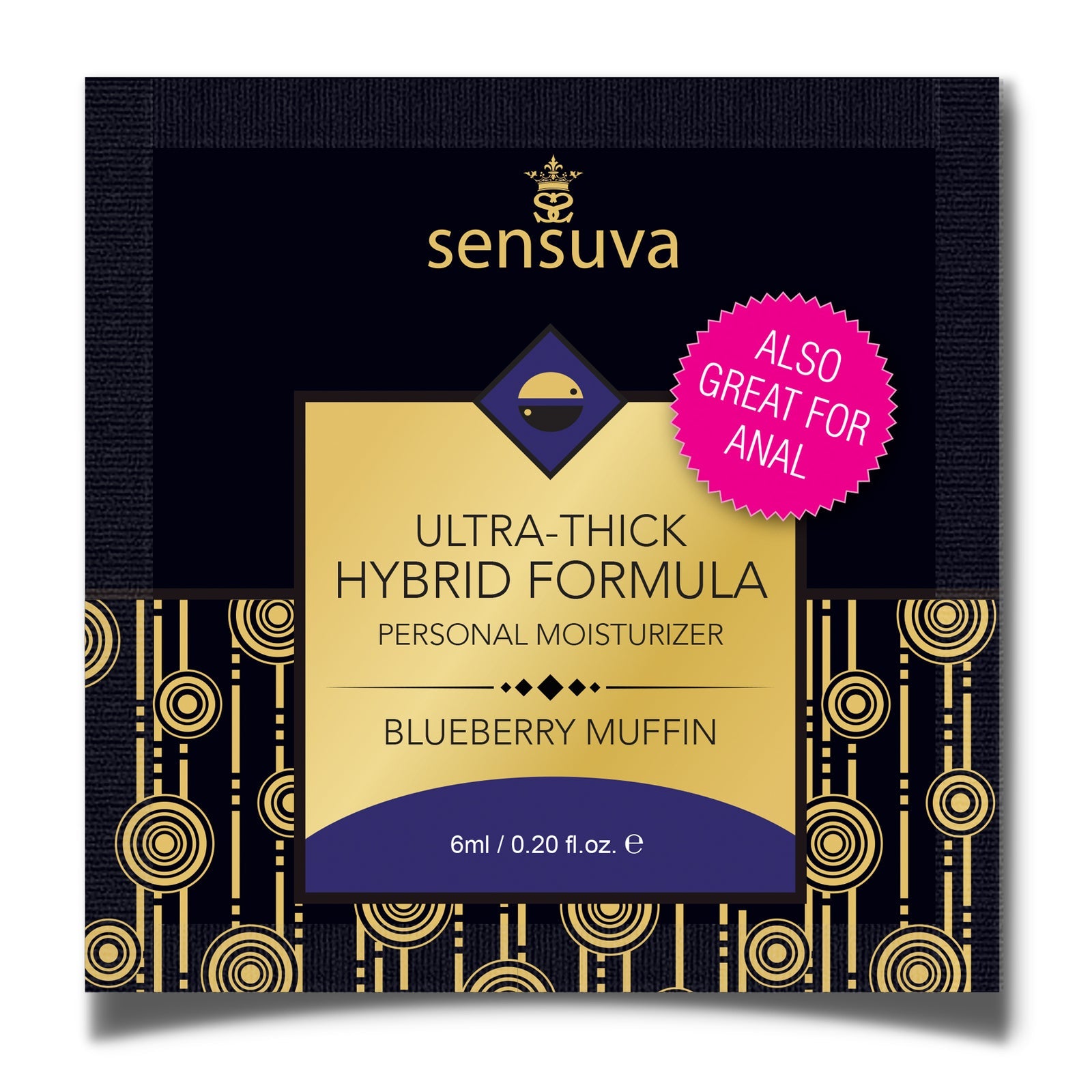 Ultra-Thick Hybrid Personal Moisturizer Blueberry Muffin Single-Use Packet